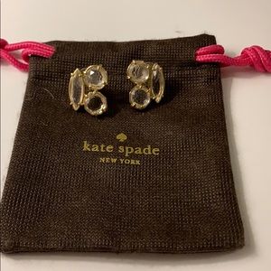 Kate Spade Clear Tri-Stone Studs